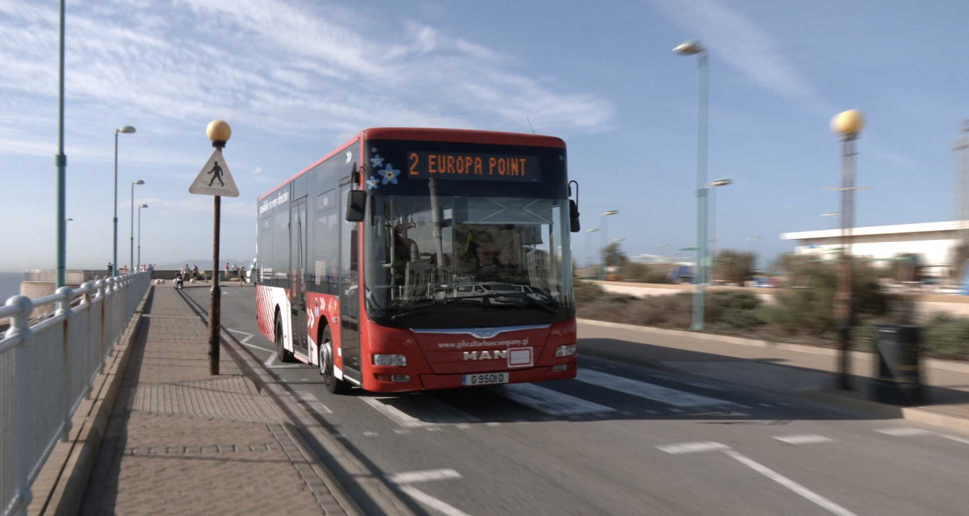 City bus in Gibraltar.