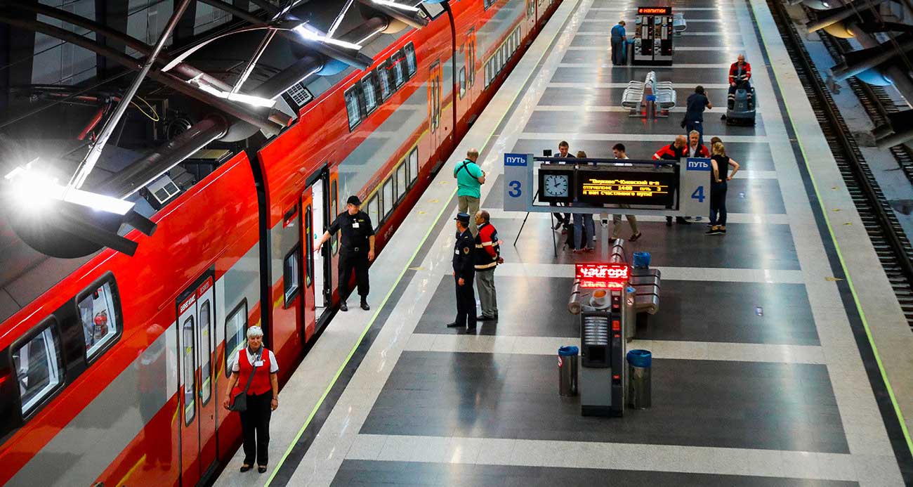 AirPort Express Train in Moscow.