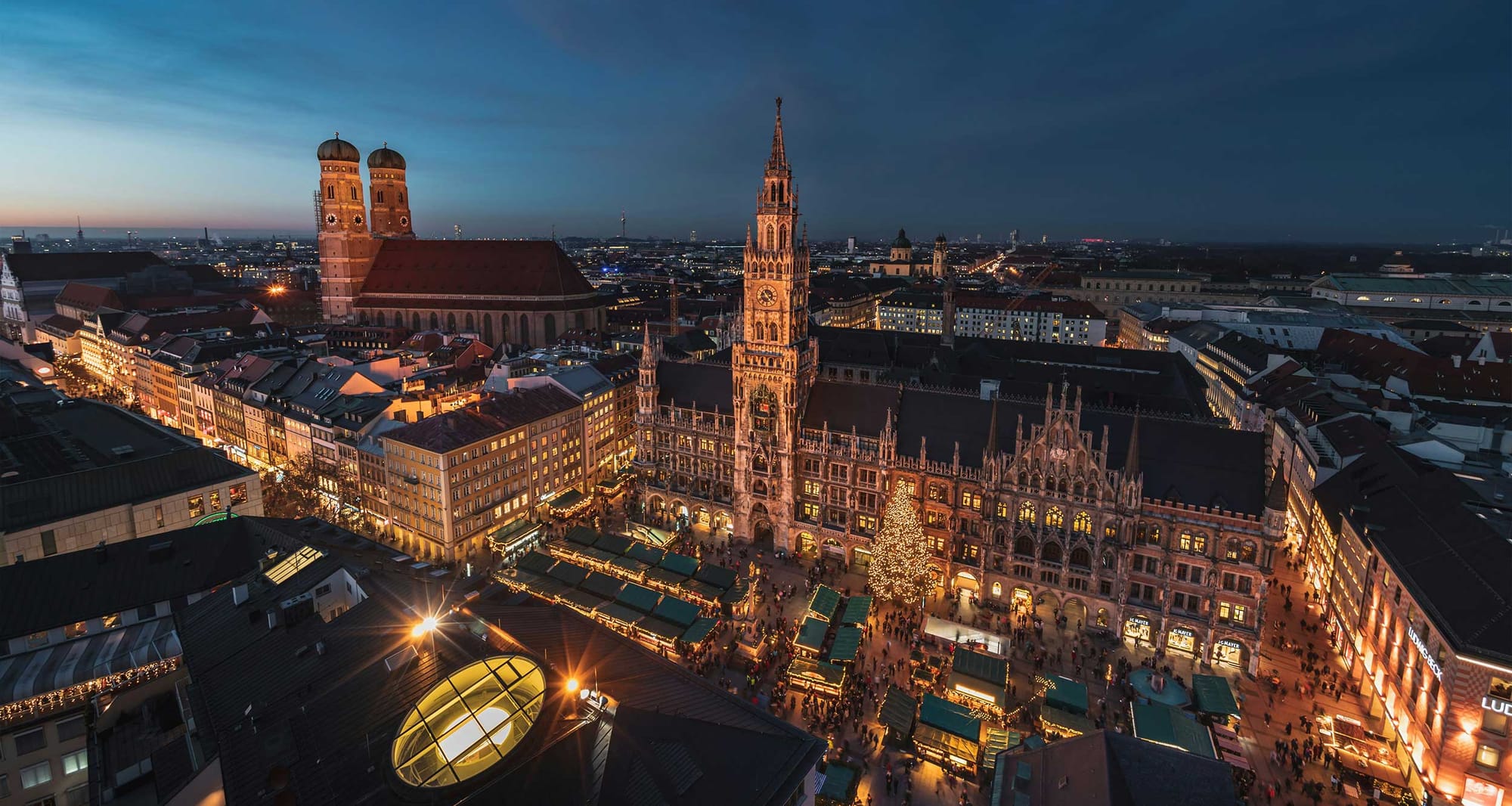 Central square in Munich, Germany.