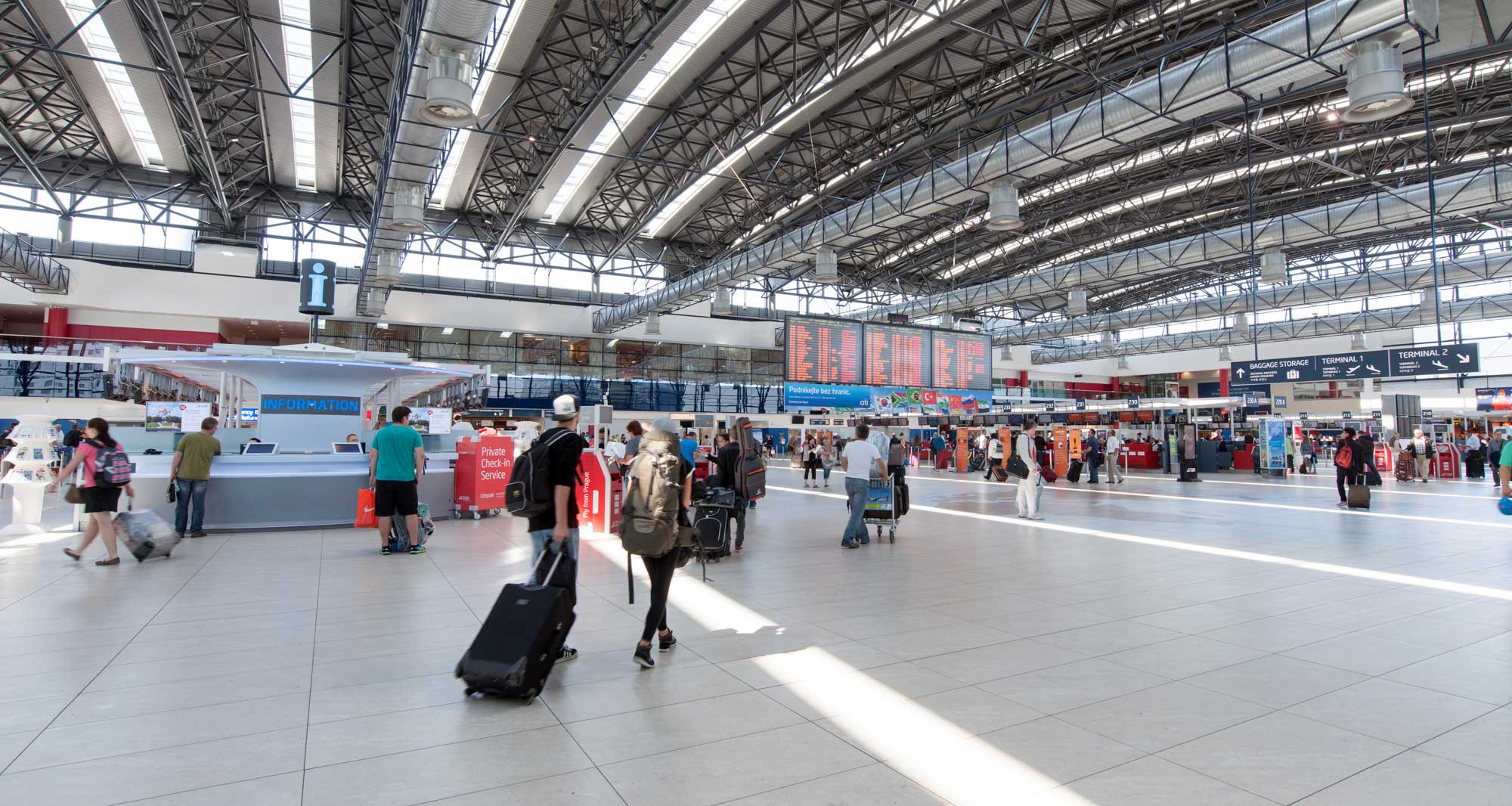 Prague Airport Terminal Check-in Hall