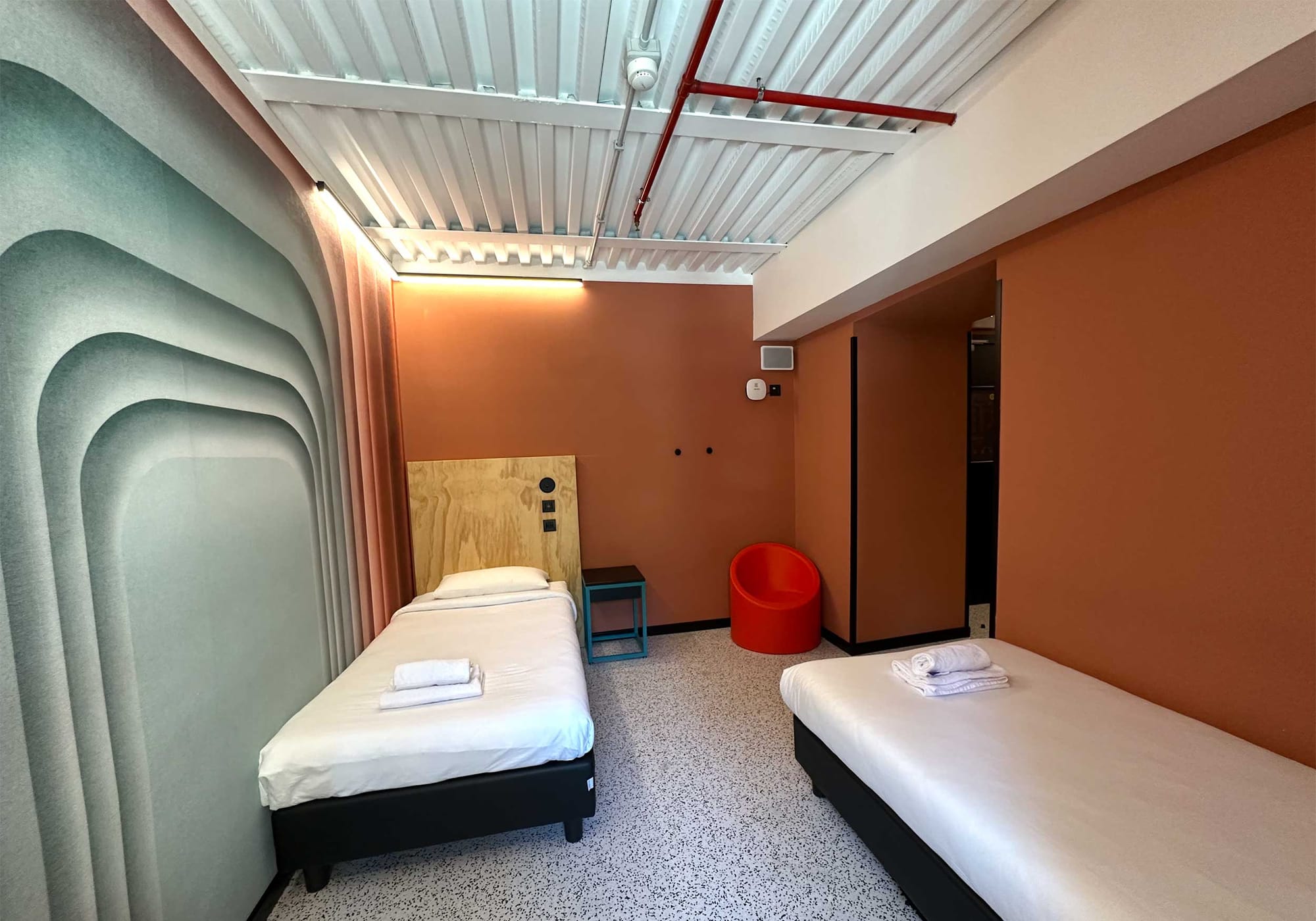 Two single beds.