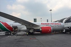 Kenya Airways 787 in Bangkok