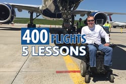 400 Flights, 30 Months, 1 Wheelchair, 5 Lessons