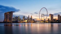 PHOTO DESCRIPTION: Singapore skyline.