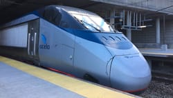 PHOTO: Amtrak Acela Train at Providence Station.