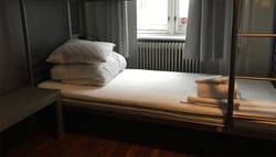 PHOTO: Wheelchair accessible bed at Urban House Hostel.