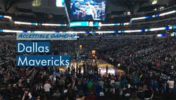 Dallas Mavericks at wheelchair accessible American Airlines Center