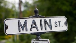 Main Street road sign