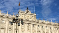 Exterior of the Royal Palace of Madrid, Spain