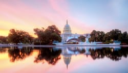 U.S. Capitol Building at sunrise