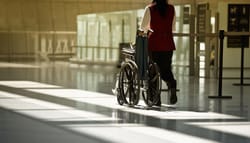 Airport wheelchair attendant