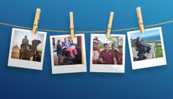 Accessible travel polaroid photos.