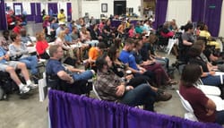 Crowd at John's wheelchair travel workshop, Abilities Expo Washington, D.C.