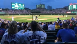 Wrigley Field, home of the Chicago Cubs.