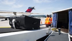 Airline baggage loading. Image courtesy of Delta Air Lines.