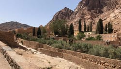 St. Catherine's Monastery at the foot of Mt. Sinai in Egypt.