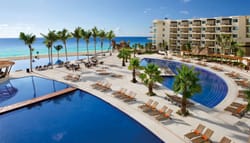 Swimming pool at a hotel or resort.