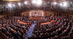 United States House of Representatives chamber during the 2018 State of the Union address.