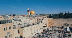 Western Wall in Jerusalem, Israel.