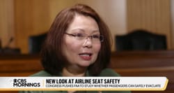 Still of Senator Duckworth on CBS Mornings news program.