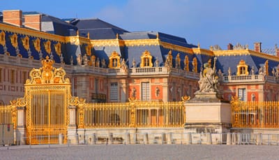 Golden gate at the Palace of Versailles.