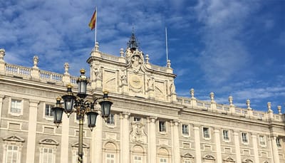 Exterior of the Royal Palace of Madrid, Spain