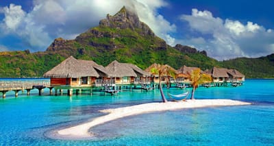 Beach in French Polynesia.