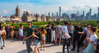 Cantor Roof Garden Bar at the Metropolitan Museum of Art in New York City.