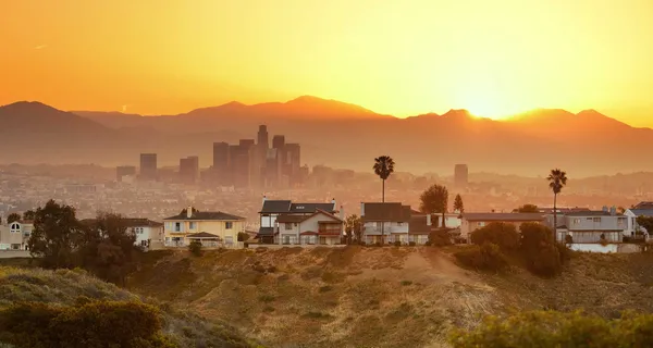 Los Angeles, California skyline.