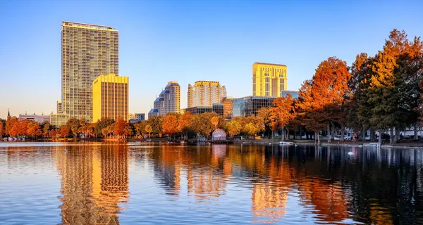 Downtown Orlando, Florida skyline.