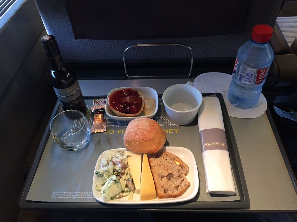 Eurostar Standard Premier Onboard Meal, Photo by John Morris