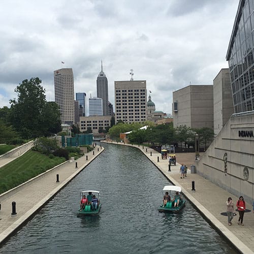 PHOTO: The canal runs through downtown next to popular attractions.