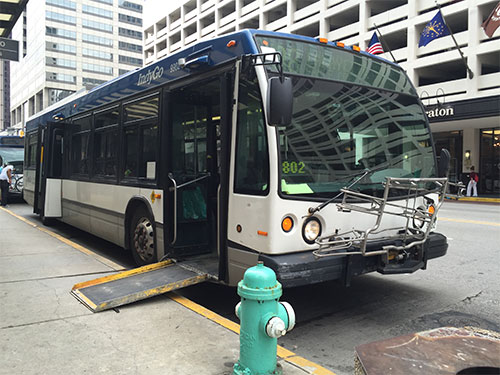 IndyGo City Bus Wheelchair Ramp