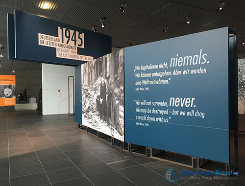 An exhibit inside the Topography of Terror