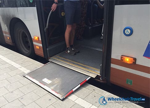 Brussels City Bus Wheelchair Ramp