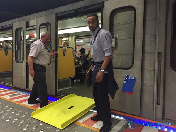 Brussels Metro Subway Wheelchair Ramp