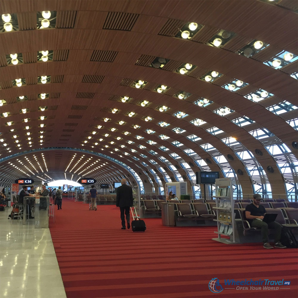 Paris Charles de Gaulle Wheelchair Access Terminal 2E - Photo by John Morris