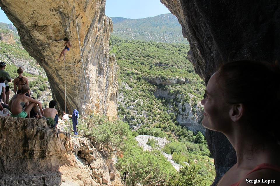 Taking in the view from El Delfin. Photo by Sergio Lopez.