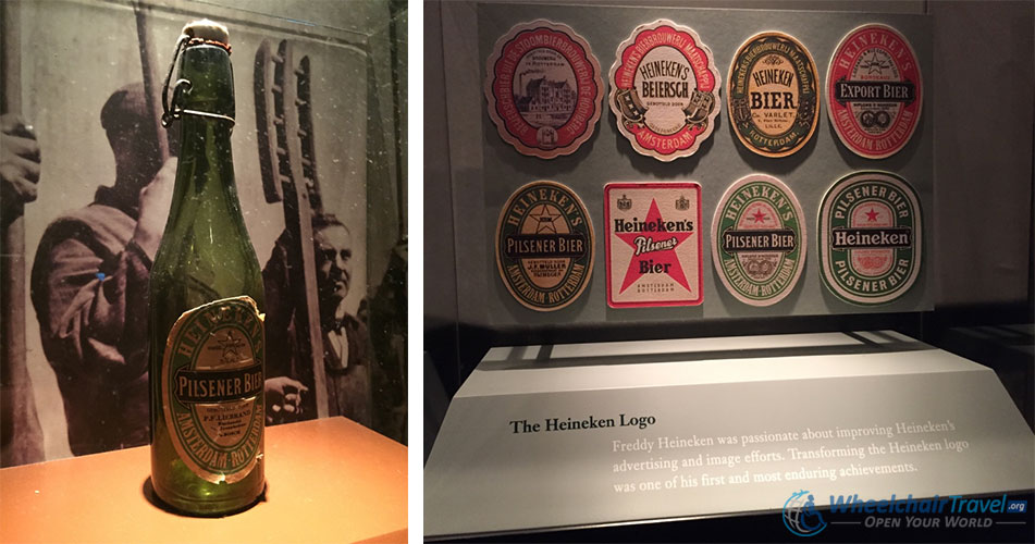 Artifacts in the Heineken Experience Museum