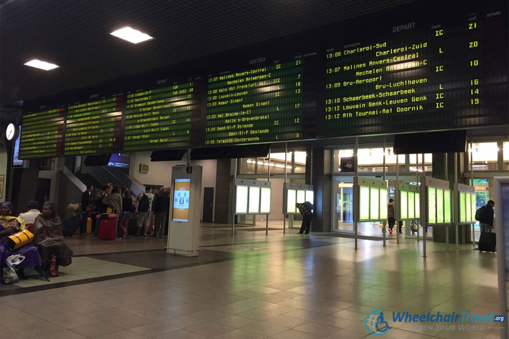 Brussels Midi Train Station Departures Board