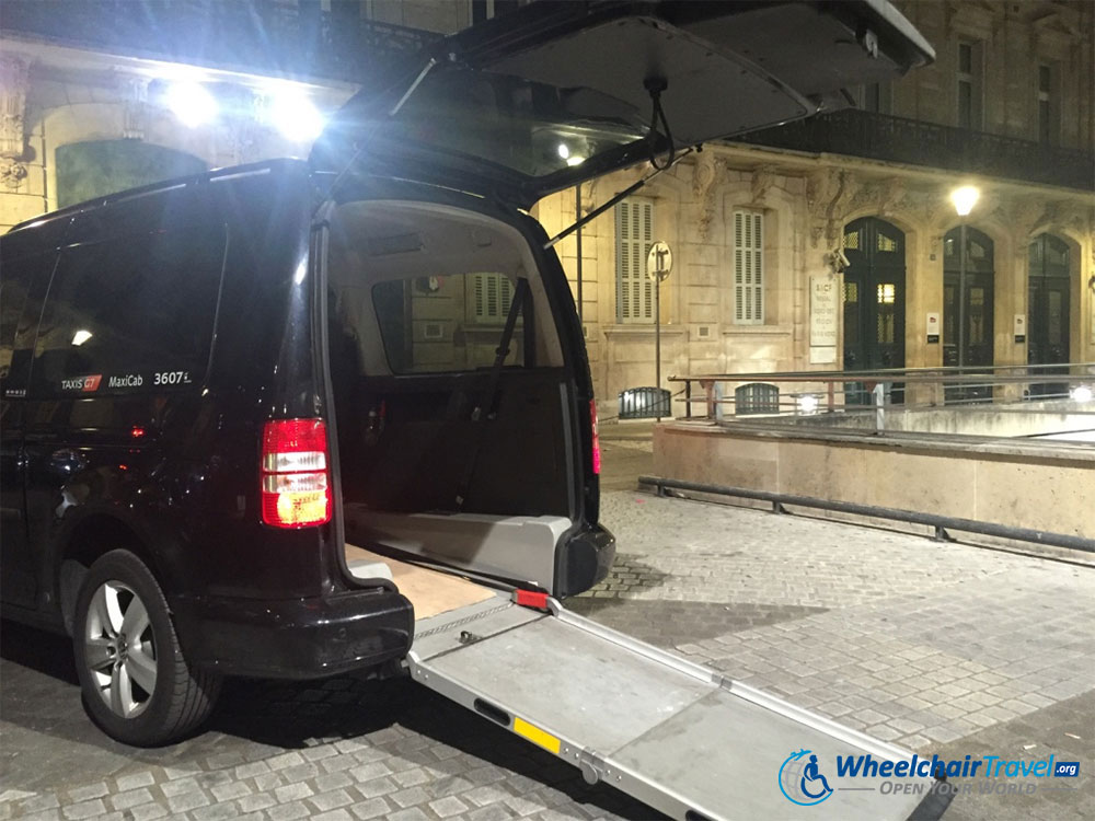 Wheelchair Taxi at Paris du Nord Train Station