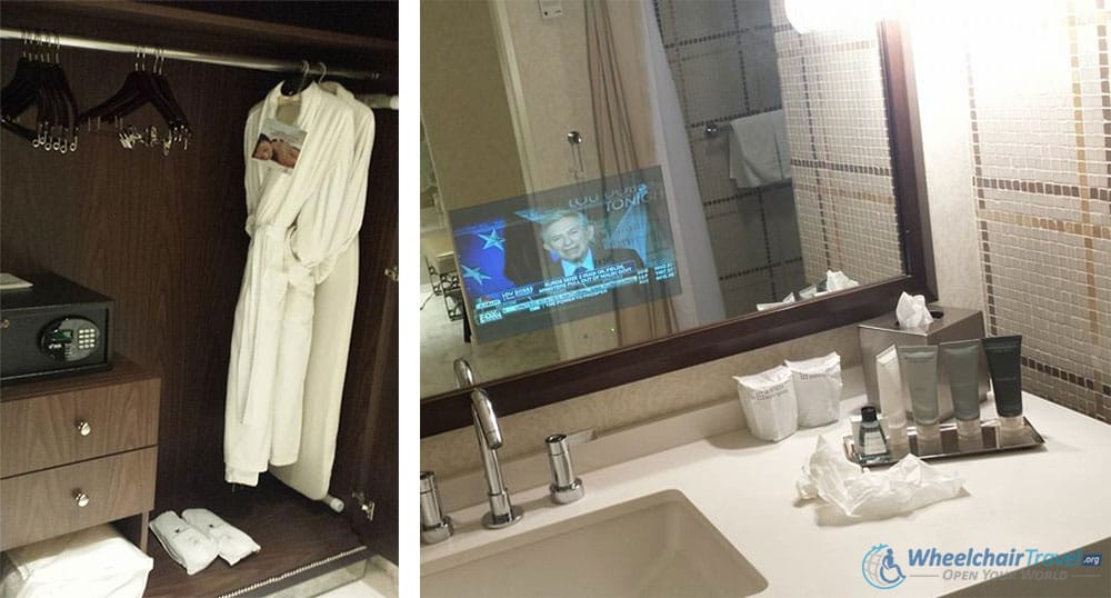 JW Marriott LA Live Wheelchair Accessible Chairman's Suite Sink and Safe