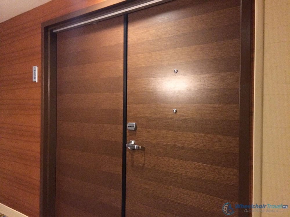 JW Marriott LA Live Wheelchair Accessible Presidential Suite Entry Doors