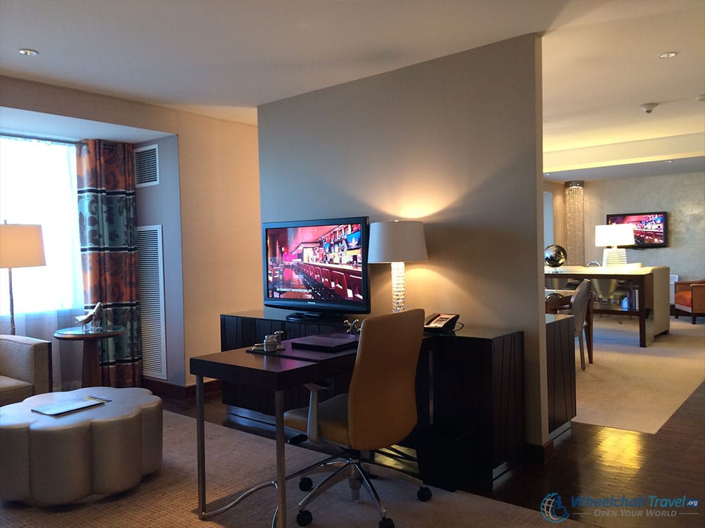 JW Marriott LA Live Wheelchair Accessible Chairman's Suite Office Desk