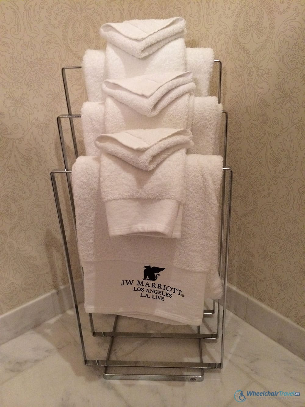 JW Marriott LA Live Wheelchair Accessible Suite - Towel Rack