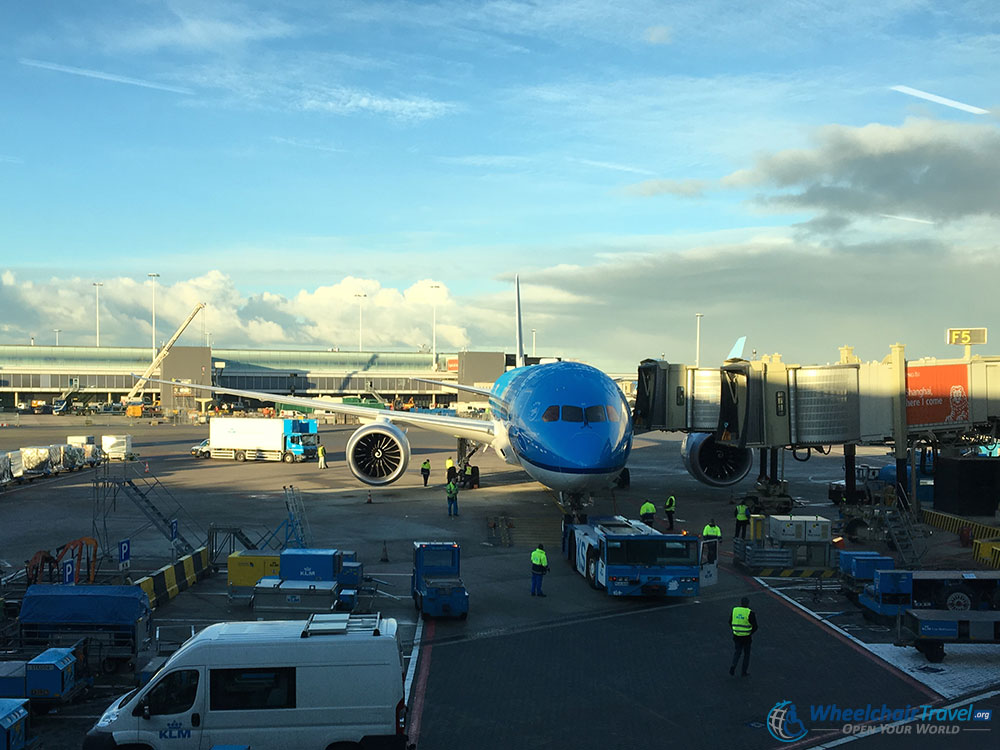 KLM 787 Dreamliner Inaugural Flight At Amsterdam Gate F5