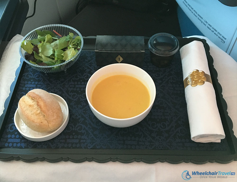 KLM 787 Inaugural Flight Business Class Meal, First Course