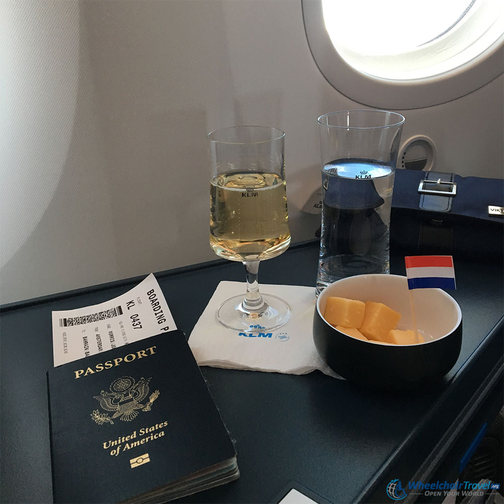 KLM 787 Inaugural Flight Appetizer