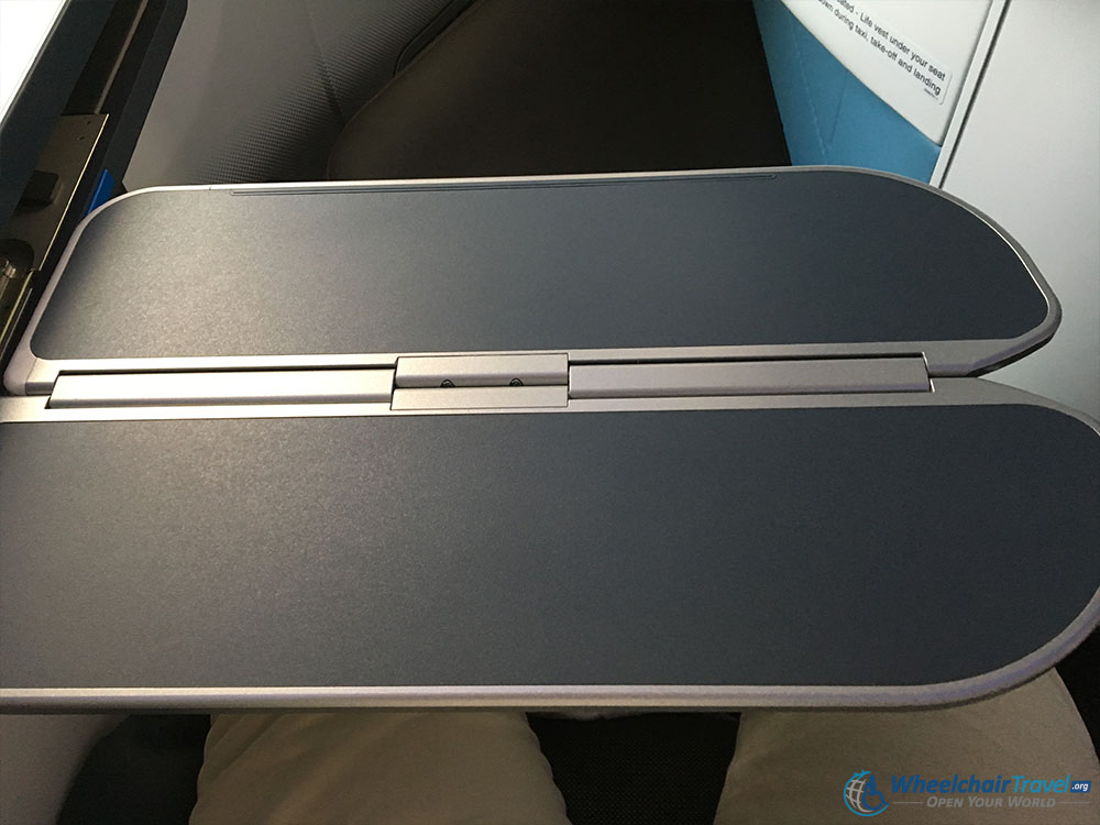 KLM 787 Inaugural Flight Business Class Tray Table