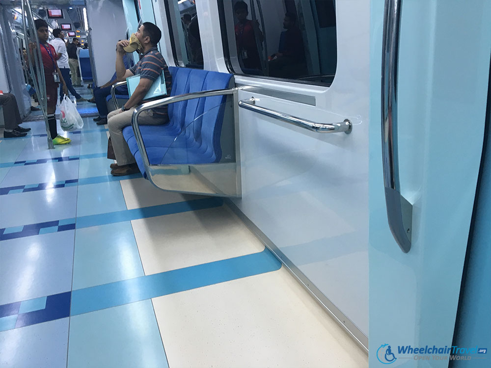 Dubai Metro Wheelchair Space Reserved